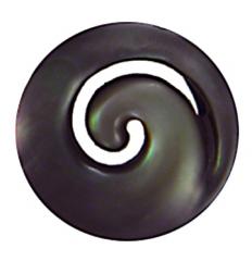 a spiral design is an infinity symbol.